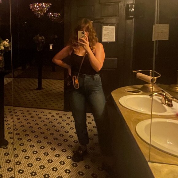 MADEWELL Classic Straight High Rise Jeans - Fawn Wash - Picture 4 of 4